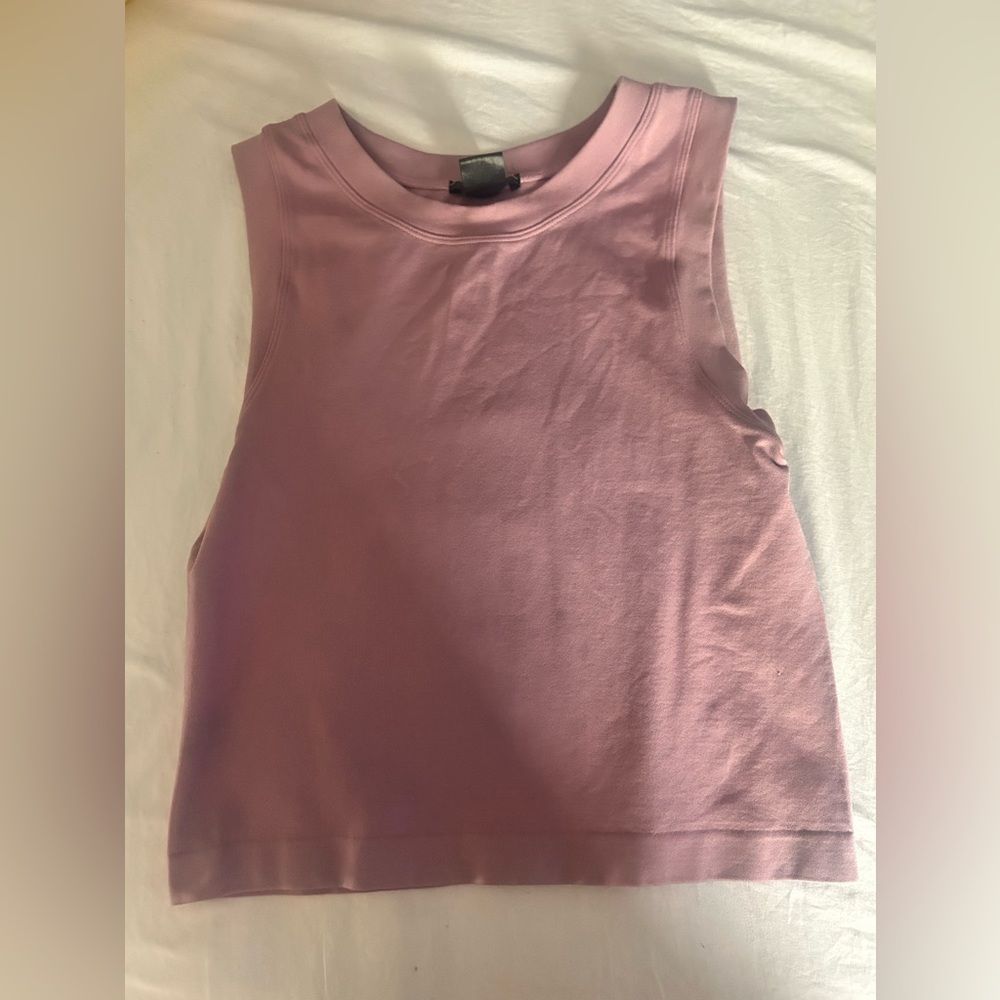 Purple athletic tank top
